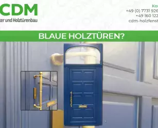 Blaue Holztüren?