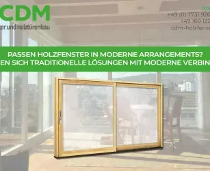 Passen Holzfenster in moderne Arrangements?